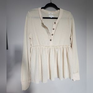 Blu Pepper cozy life thermal top sz sm